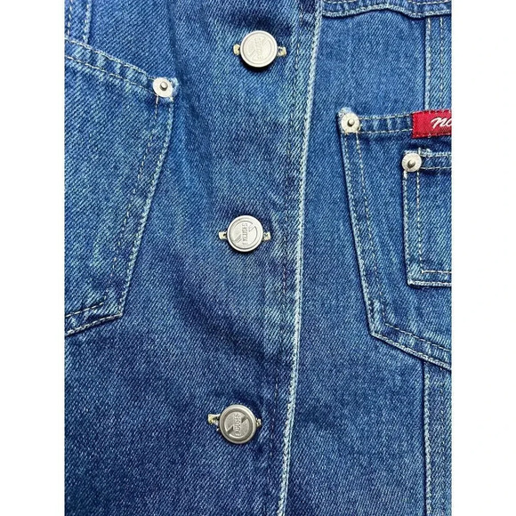 Y2K No Excuses denim vest, size L. - Picture 6 of 9